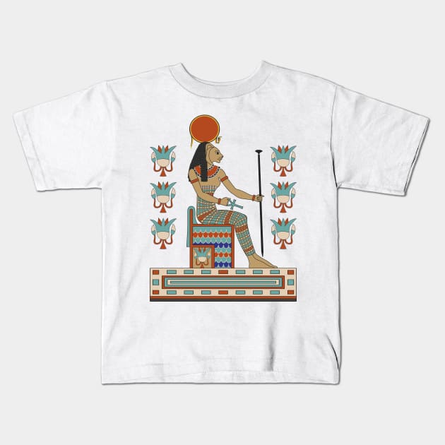 Sekhmet Kids T-Shirt by Tiro1Linea